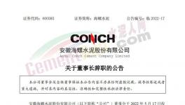 海螺水泥公告：王誠不再擔任公司法定代表人！